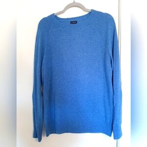 J. Crew Blue Wool Blend Sweater - Medium